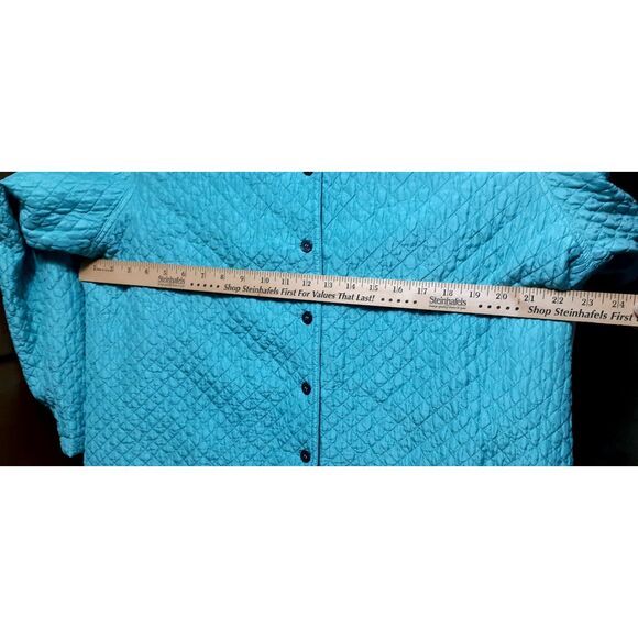 kiko Jacket Women’s  Size XL Blue 100% silk with Pockets  Brand New # 445 - Picture 5 of 6